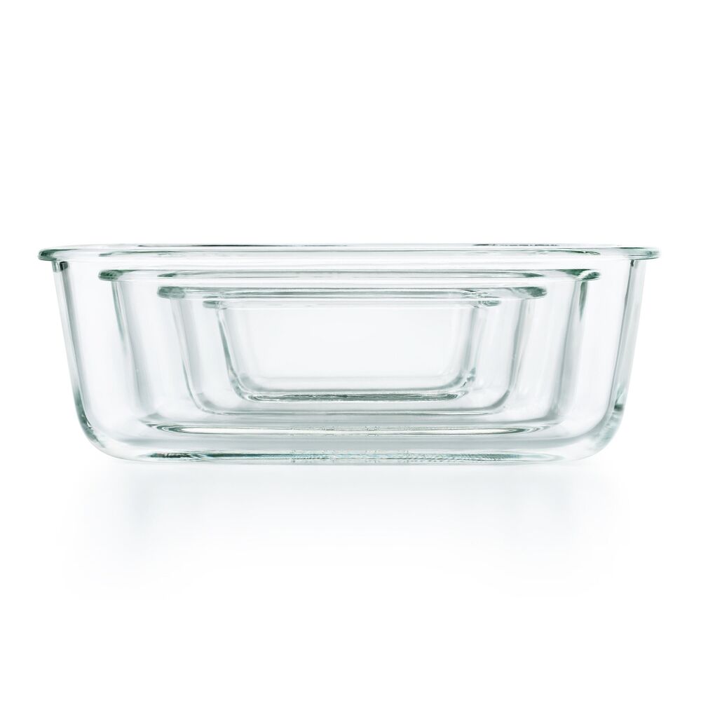 Smart Seal 3.5 Cup Glass Rectangle Container - Teal A7