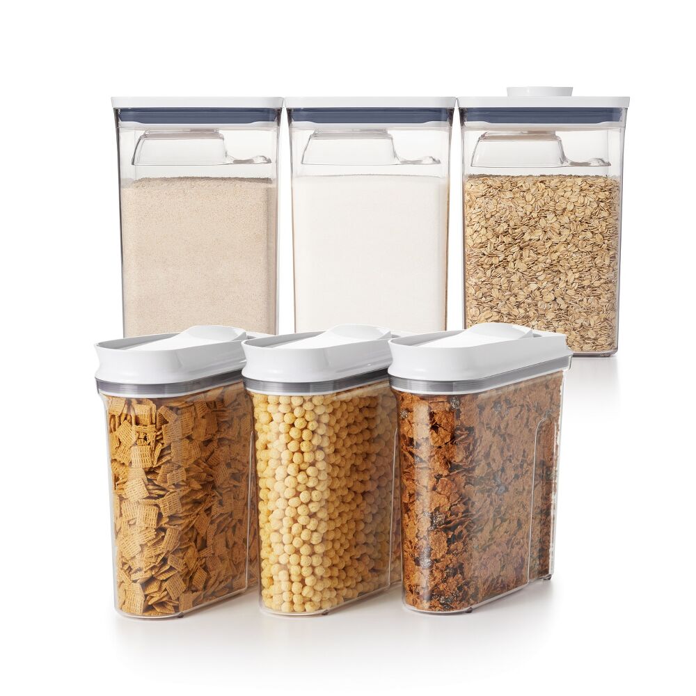 3 Piece Cereal Dispenser Set & 6-Piece POP Container Set Bundle E2
