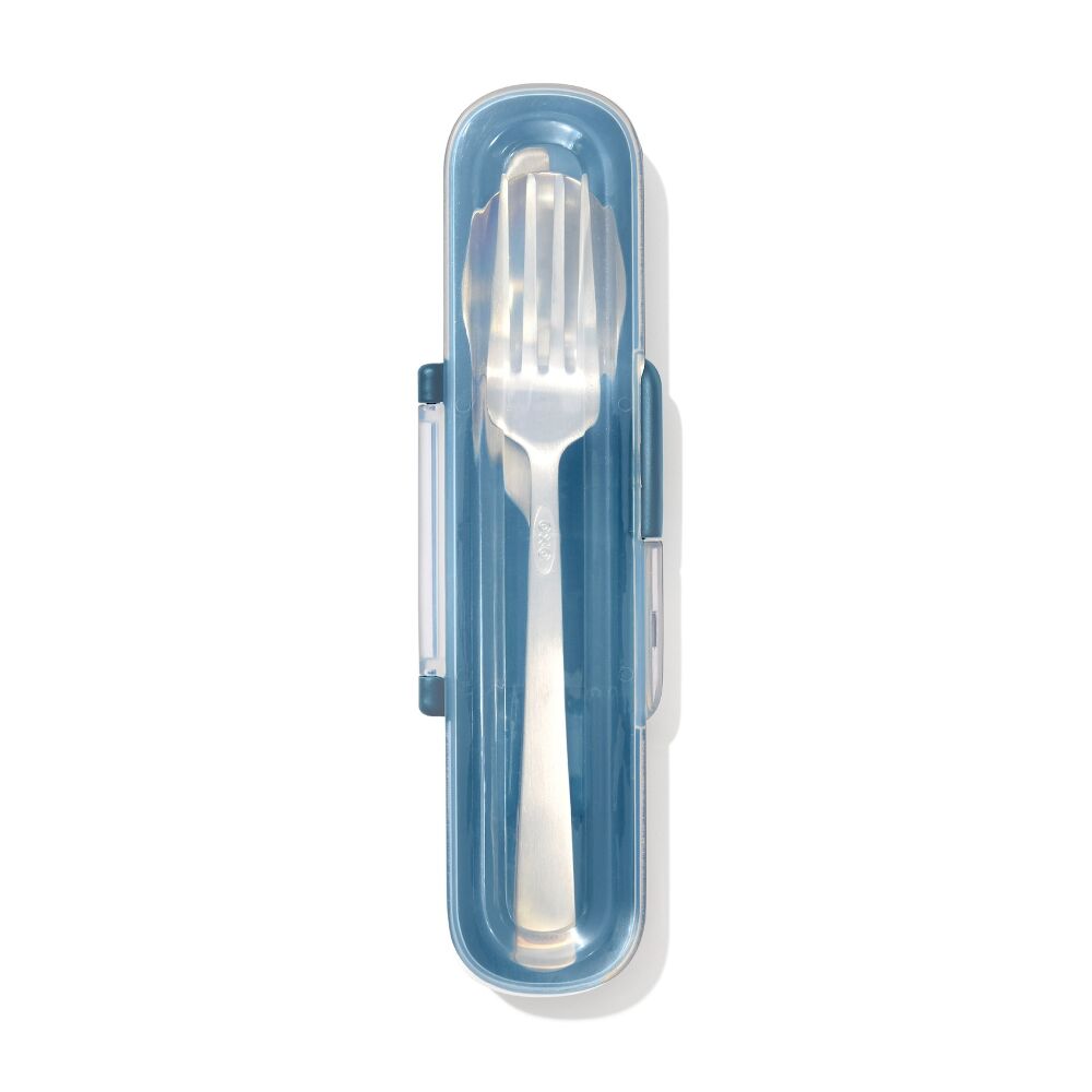 Prep & Go Stainless Steel Utensils With Case - Ocean Blue L6