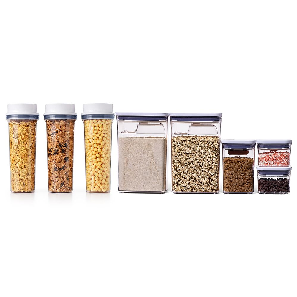 3 Piece Cereal Dispenser Set & 8-Piece POP Container Baking Set Bundle P3