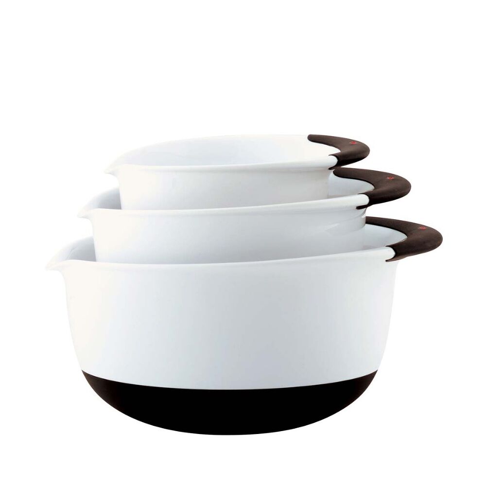 3-Piece Mixing Bowl Set - White X2