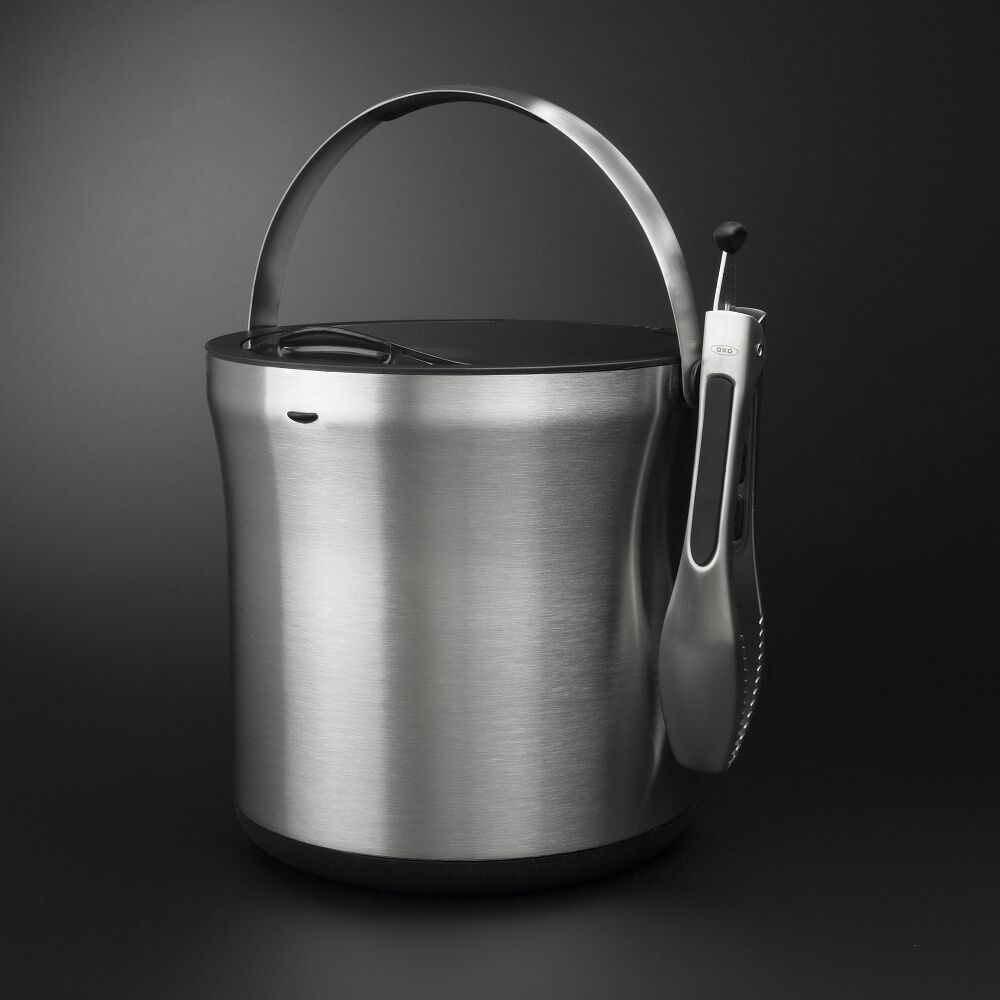 Steel Ice Bucket & Tong Set V3