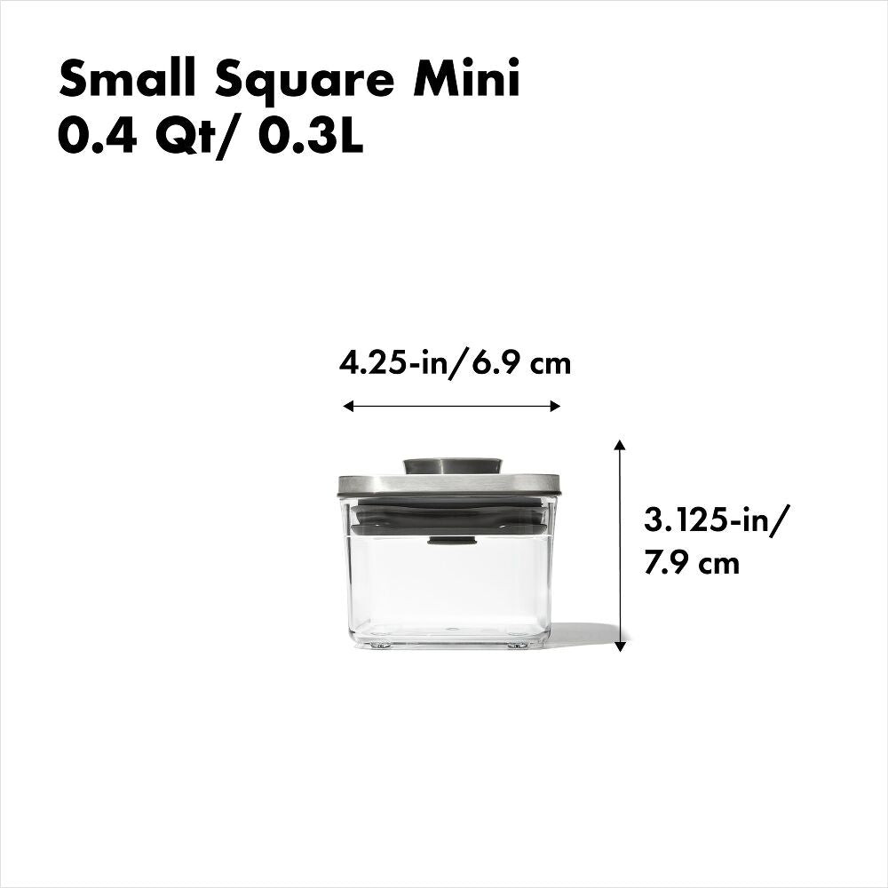 POP Container - Small Square Mini (0.4 Qt.) S3