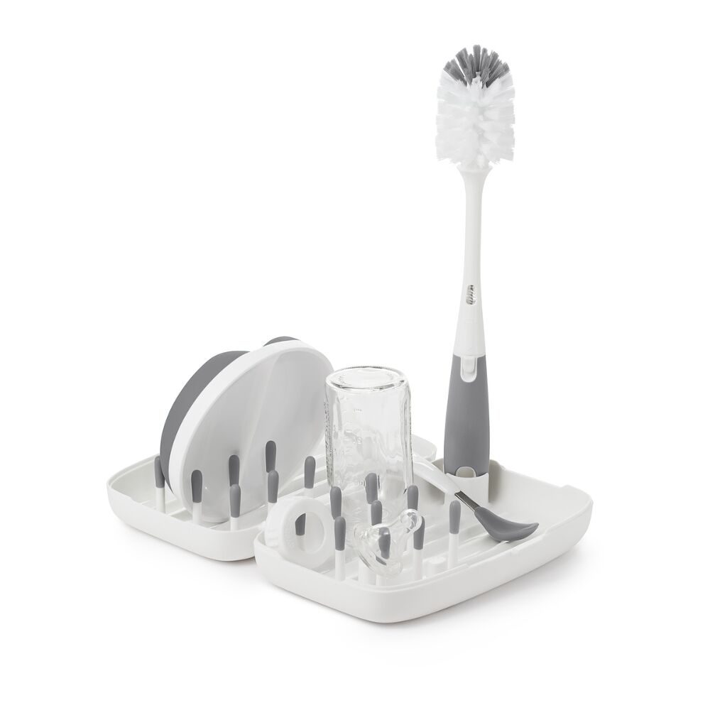 On-the-Go Drying Rack with Bottle Brush F4
