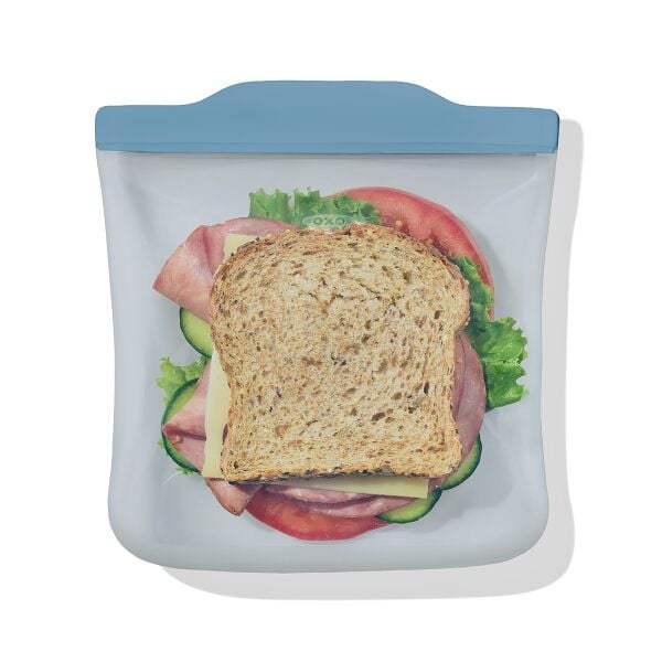 Silicone Reusable Bag Sandwich (28 oz) - Ocean Blue S9
