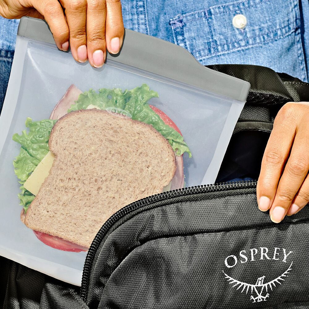 Silicone Reusable Bag Sandwich (28 oz) - Fog K4