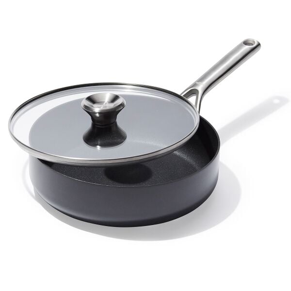 Ceramic Professional Non-Stick 3-Quart Sauté Pan with Lid S5