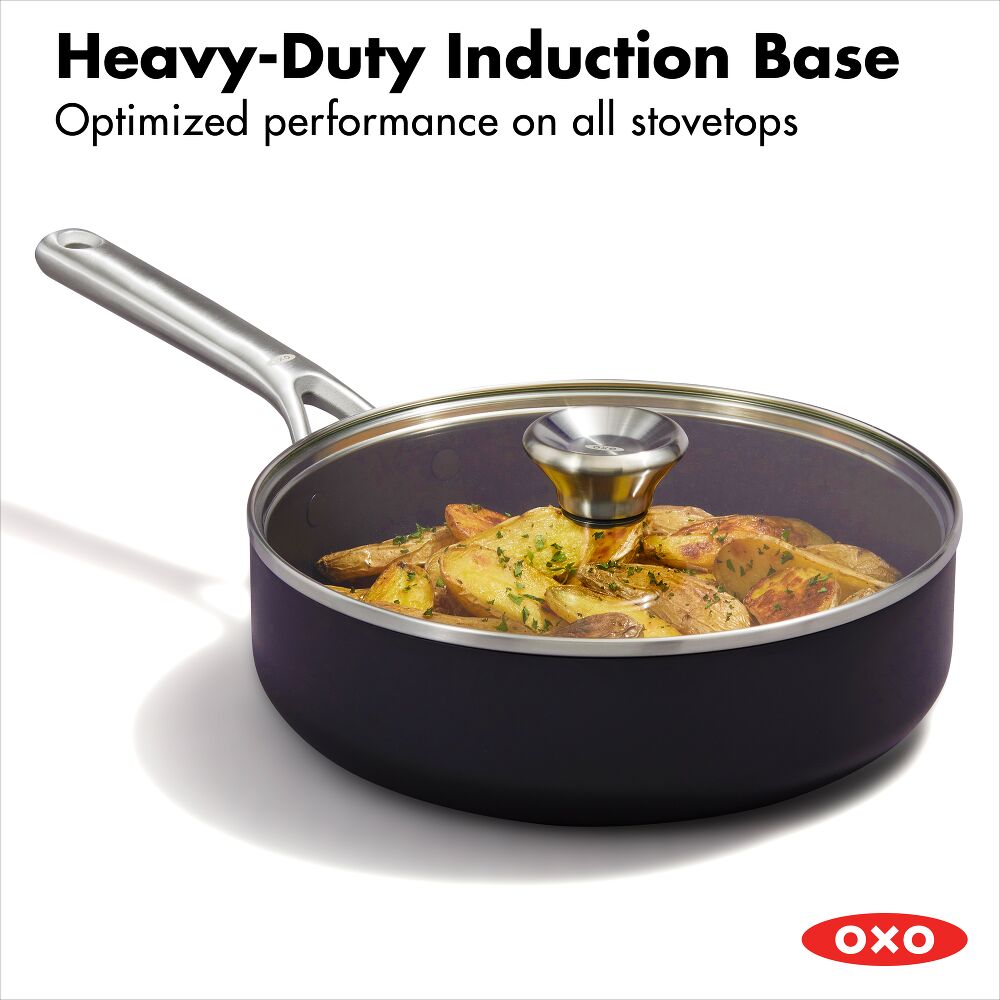 Ceramic Professional Non-Stick 3-Quart Sauté Pan with Lid S5