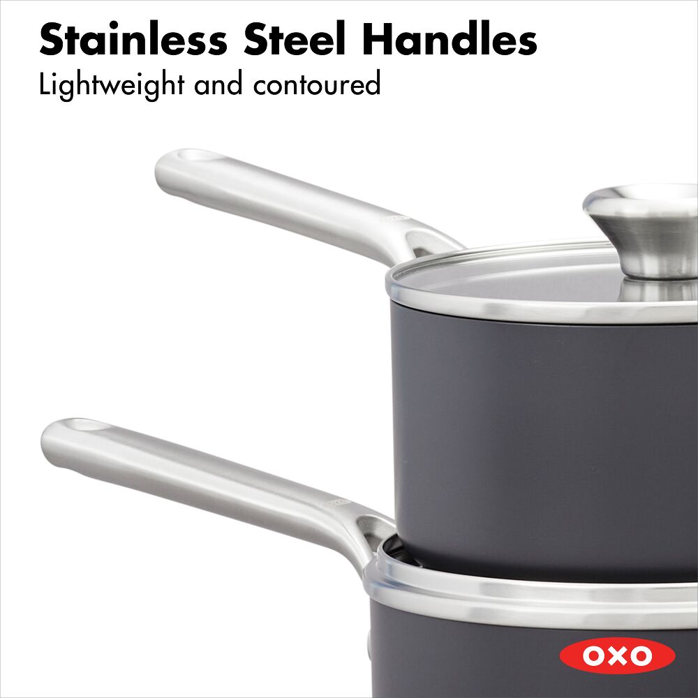 Ceramic Professional Non-Stick 4-Piece Saucepan Set (1.7 Qt & 2.3 Qt) G4