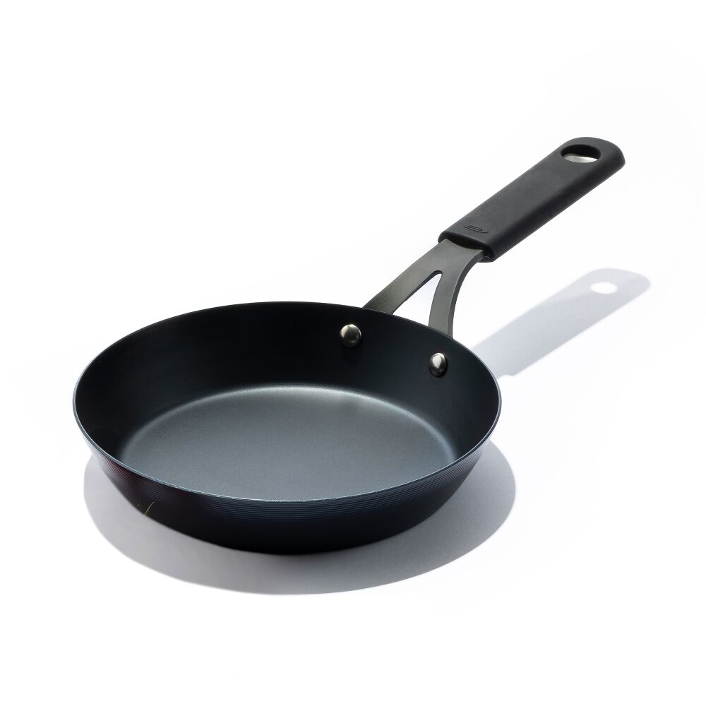 Carbon Steel Obsidian Series 8-Inch Frypan with Silicone Sleeve Z7