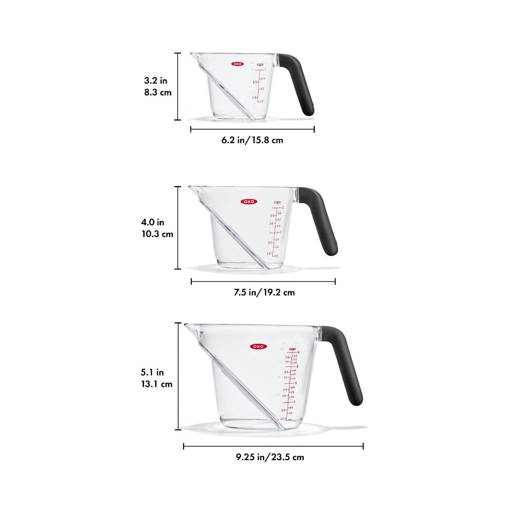 3 Piece Angled Measuring Cup Set O9