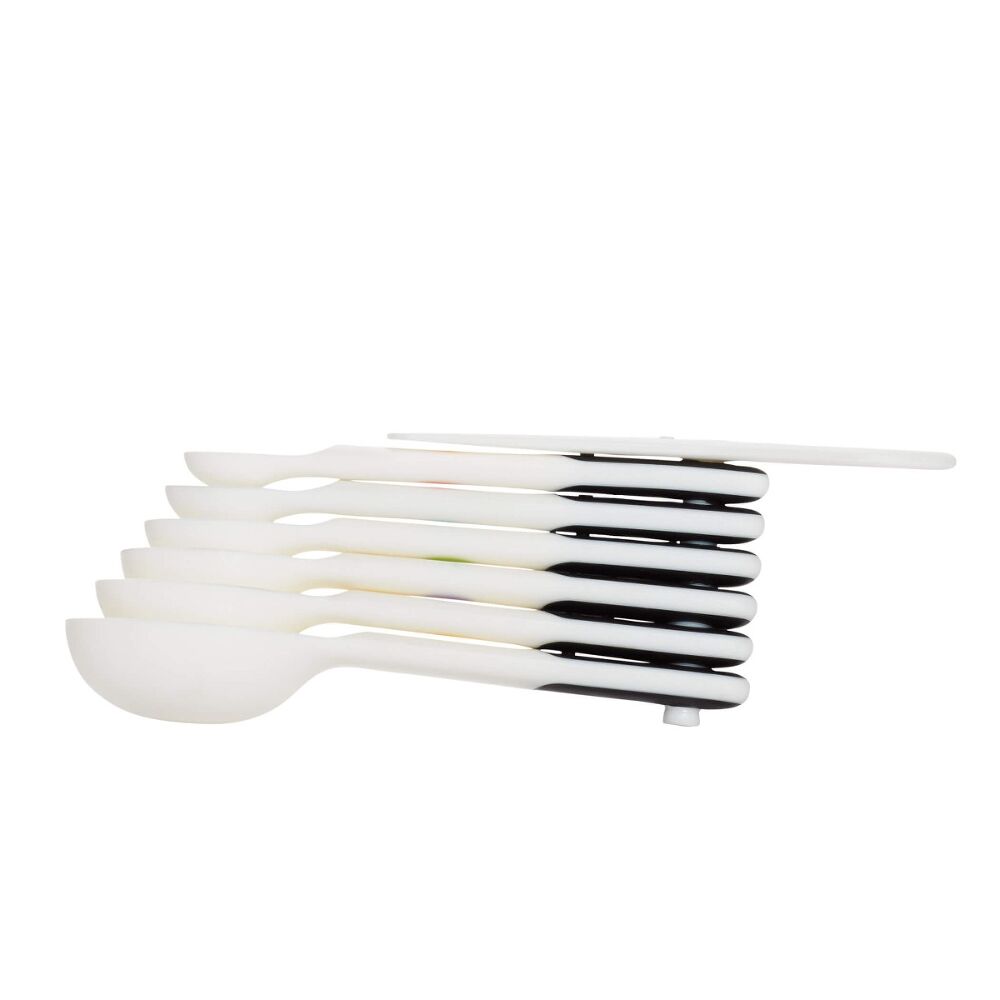 7 Piece Plastic Measuring Spoons - White T5