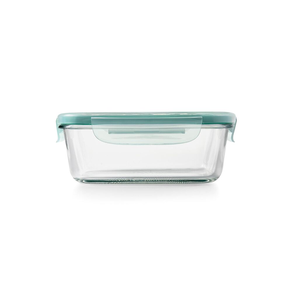 Smart Seal 3.5 Cup Glass Rectangle Container - Teal A7