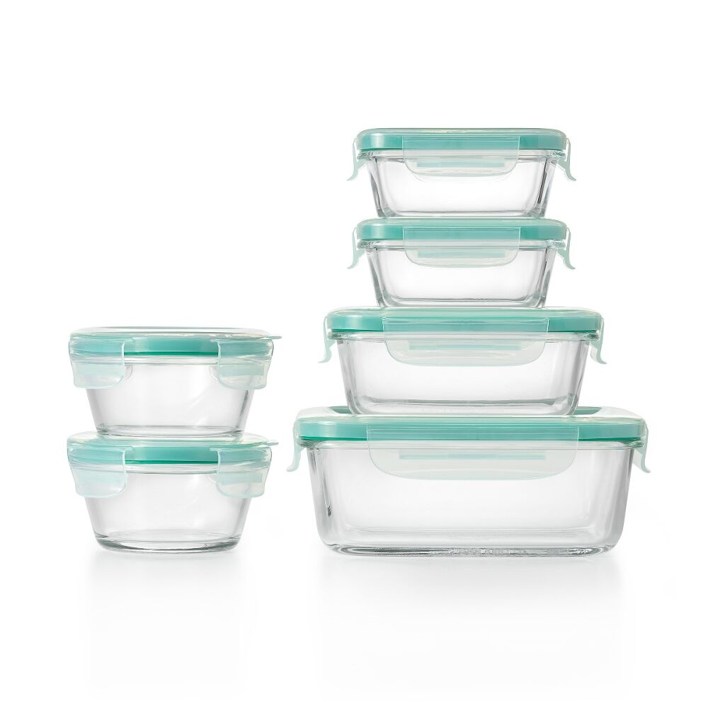 OXO Good Grips 12 Piece Smart Seal Glass Container Set K0