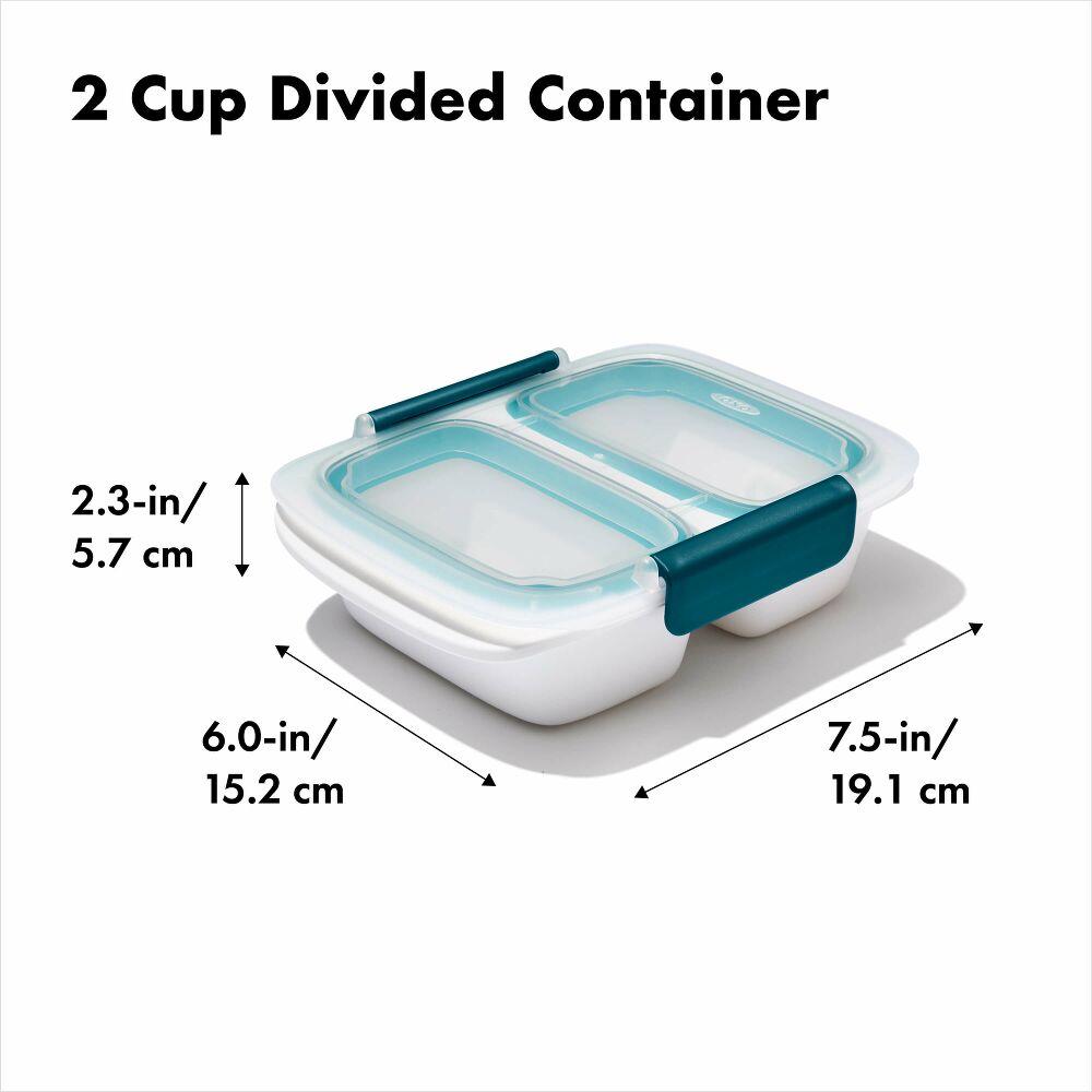 Prep & Go 2-Cup Divided Container H5
