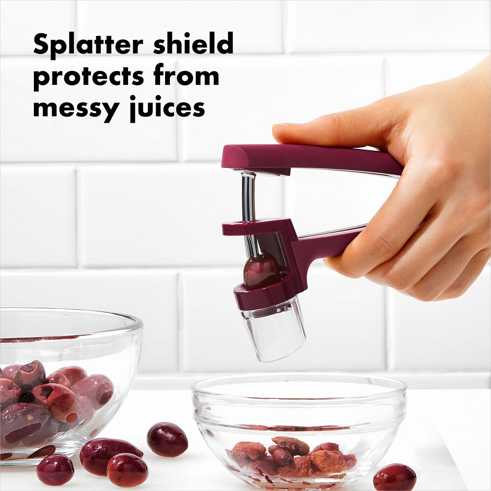OXO Good Grips Cherry & Olive Pitter - Beet P9
