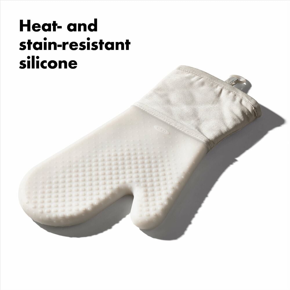 Silicone Oven Mitt - Oat B1