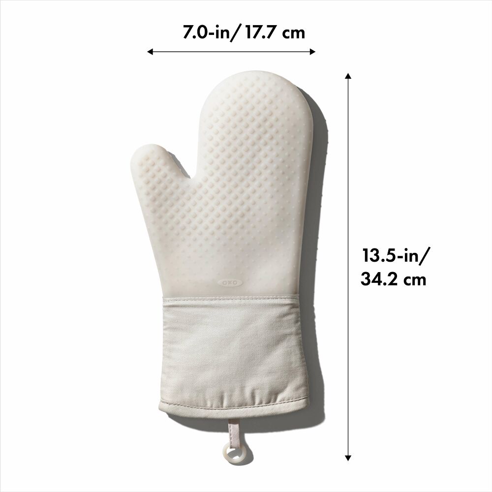 Silicone Oven Mitt - Oat B1