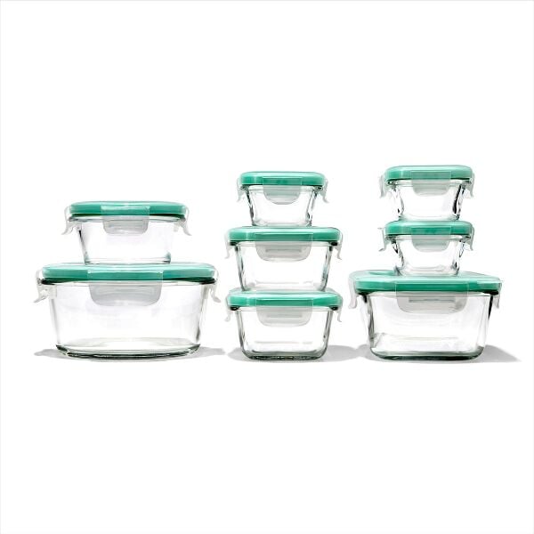 16 Piece Glass Smart Seal Everyday Container Set Y1