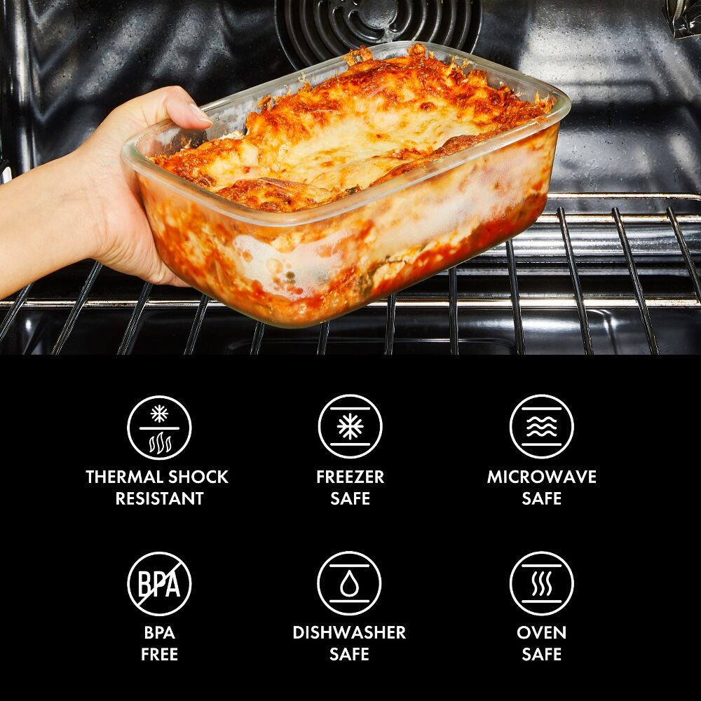 16 Piece Glass Smart Seal Everyday Container Set Y1