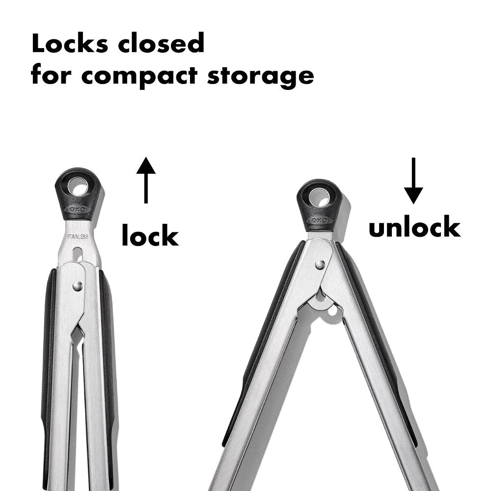 2-Piece Tongs with Nylon Heads Set G7