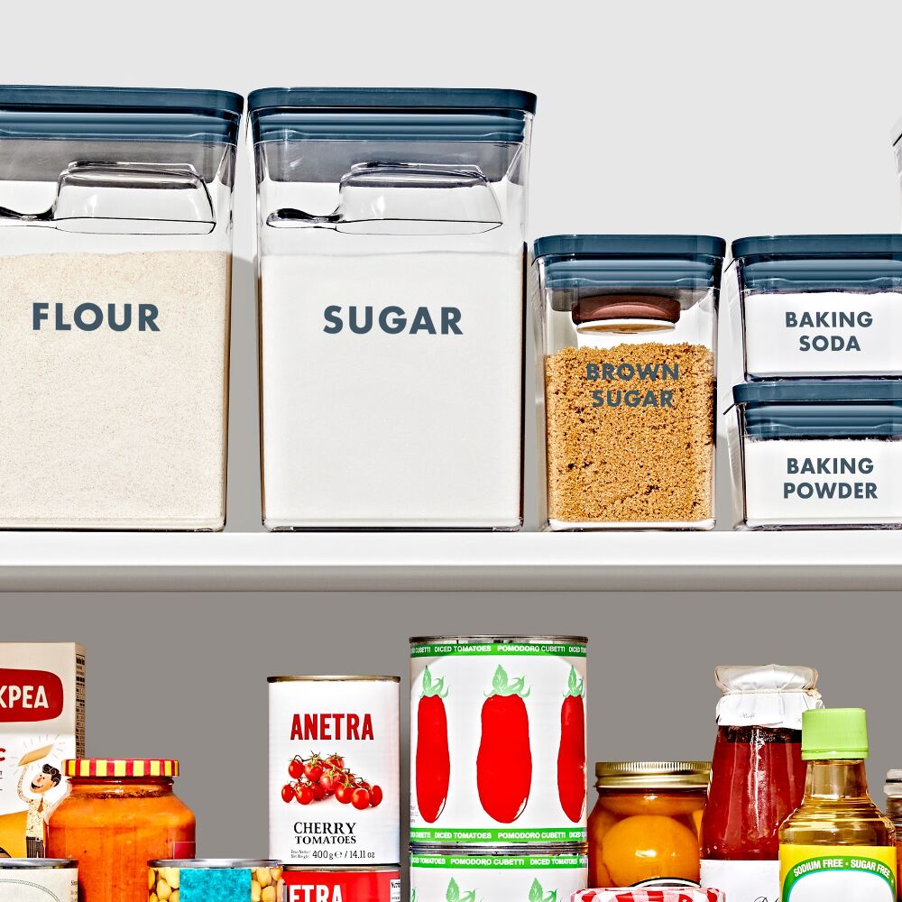 8-Piece Prelabeled Baking POP Container Set A1