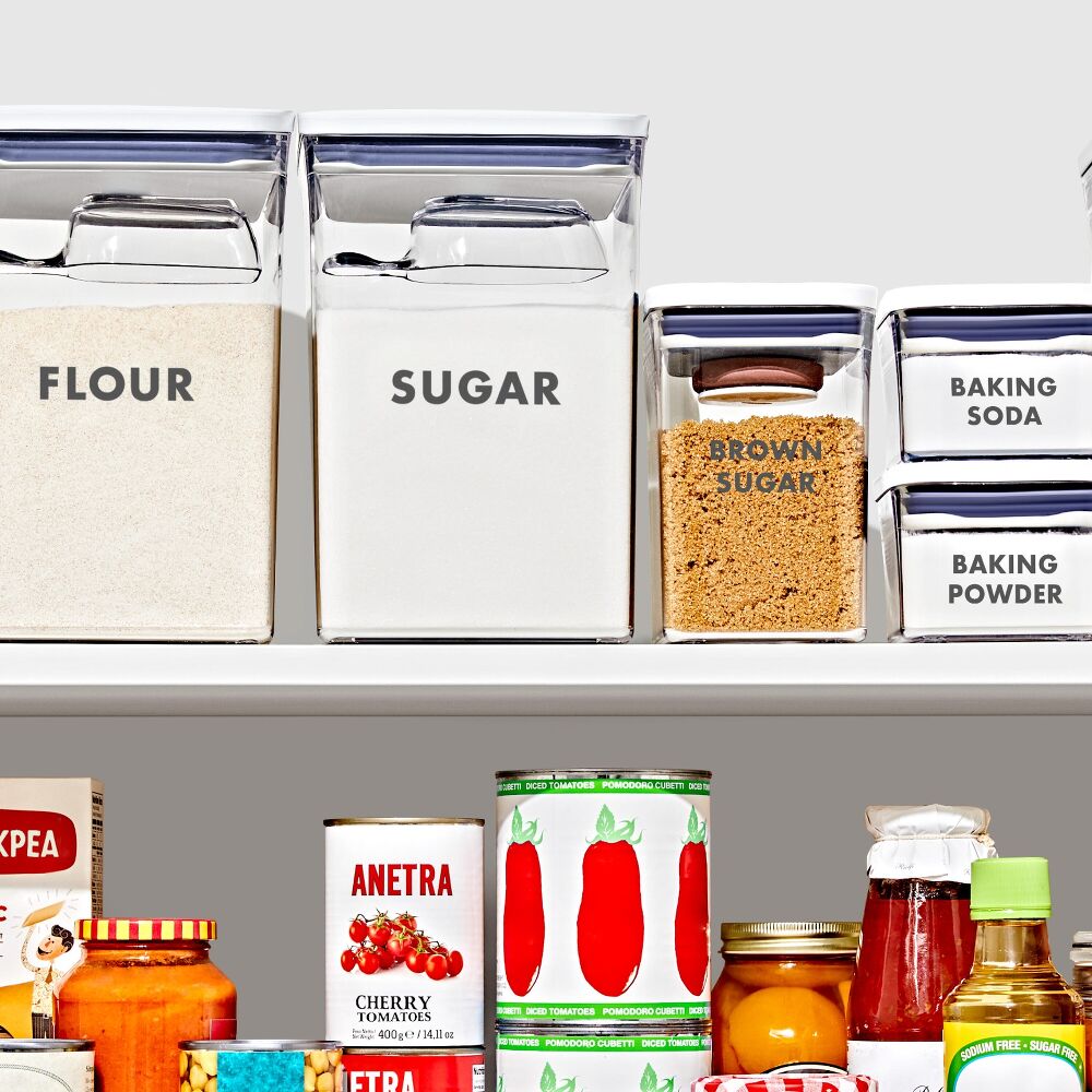 8-Piece Prelabeled Baking POP Container Set A1