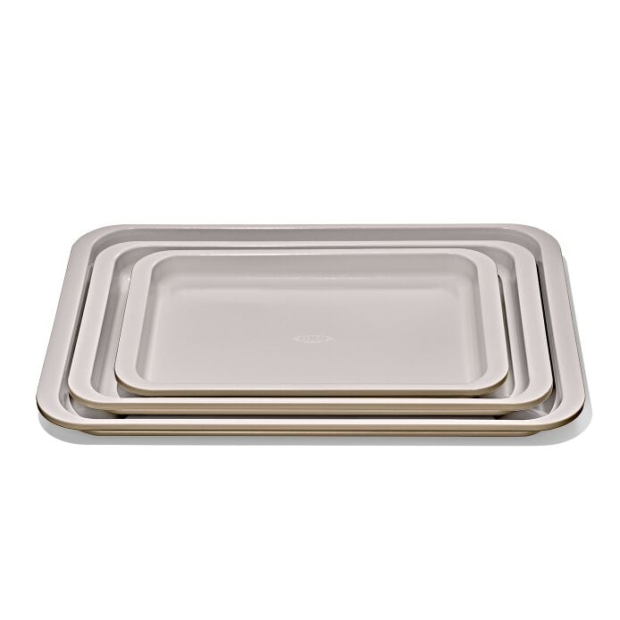 Non-Stick Pro Ceramic Coated Metal Bakeware 3 Pc Set S7