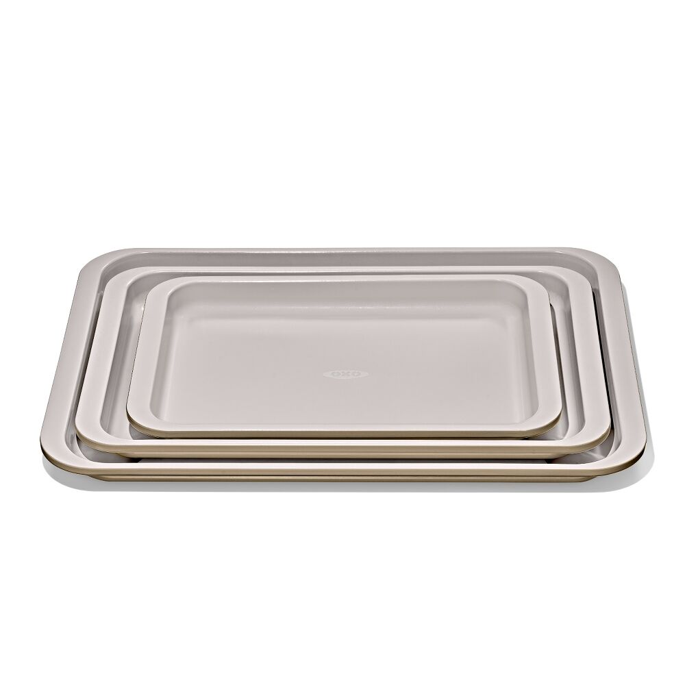 Non-Stick Pro Ceramic Coated Metal Bakeware 3 Pc Set S7