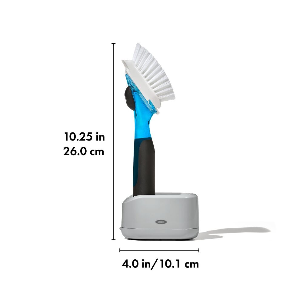 Soap Dispensing Dish Brush Storage Set Y0