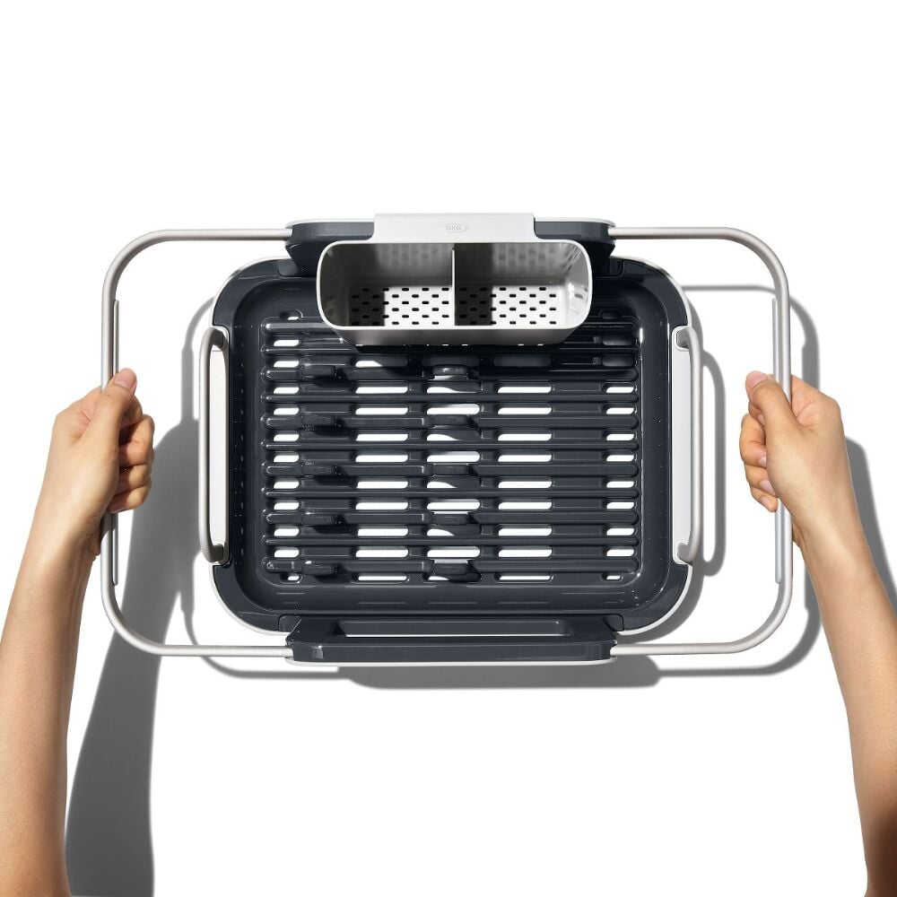 Over-the-sink Aluminum Dish Rack L9