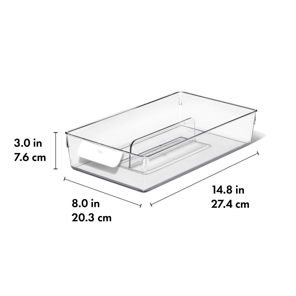Adjustable Refrigerator Storage Bin K0