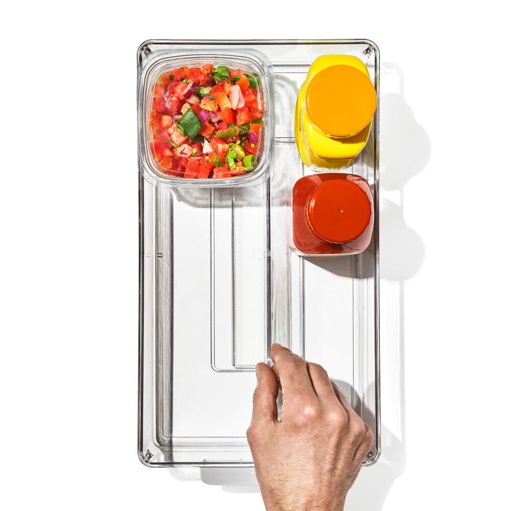 Adjustable Refrigerator Storage Bin K0