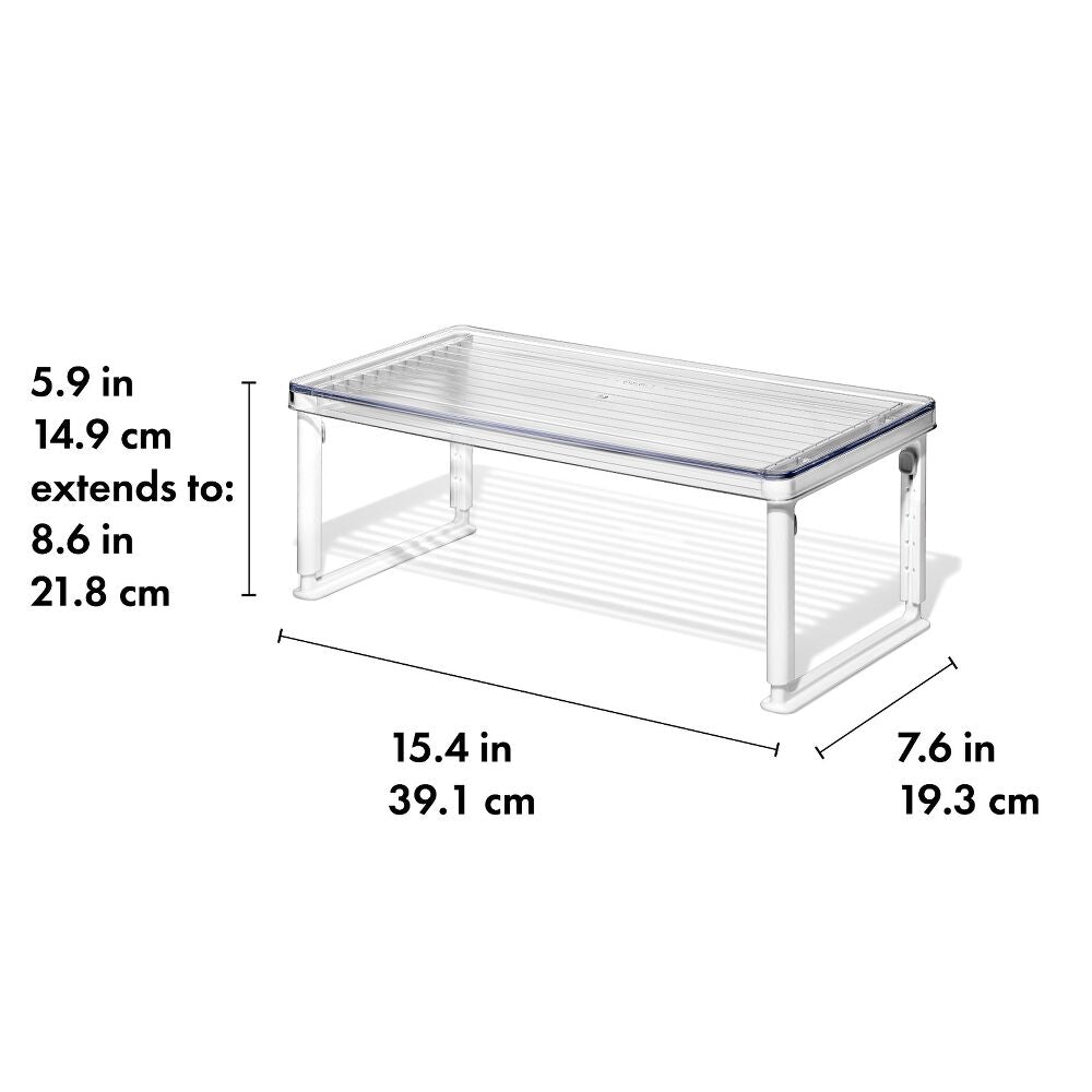 Adjustable Refrigerator Shelf Riser N3