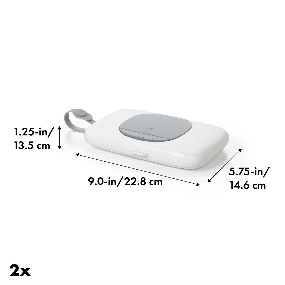 OXO TOT 2-Pack On-the-Go Wipes Dispenser, Gray V3