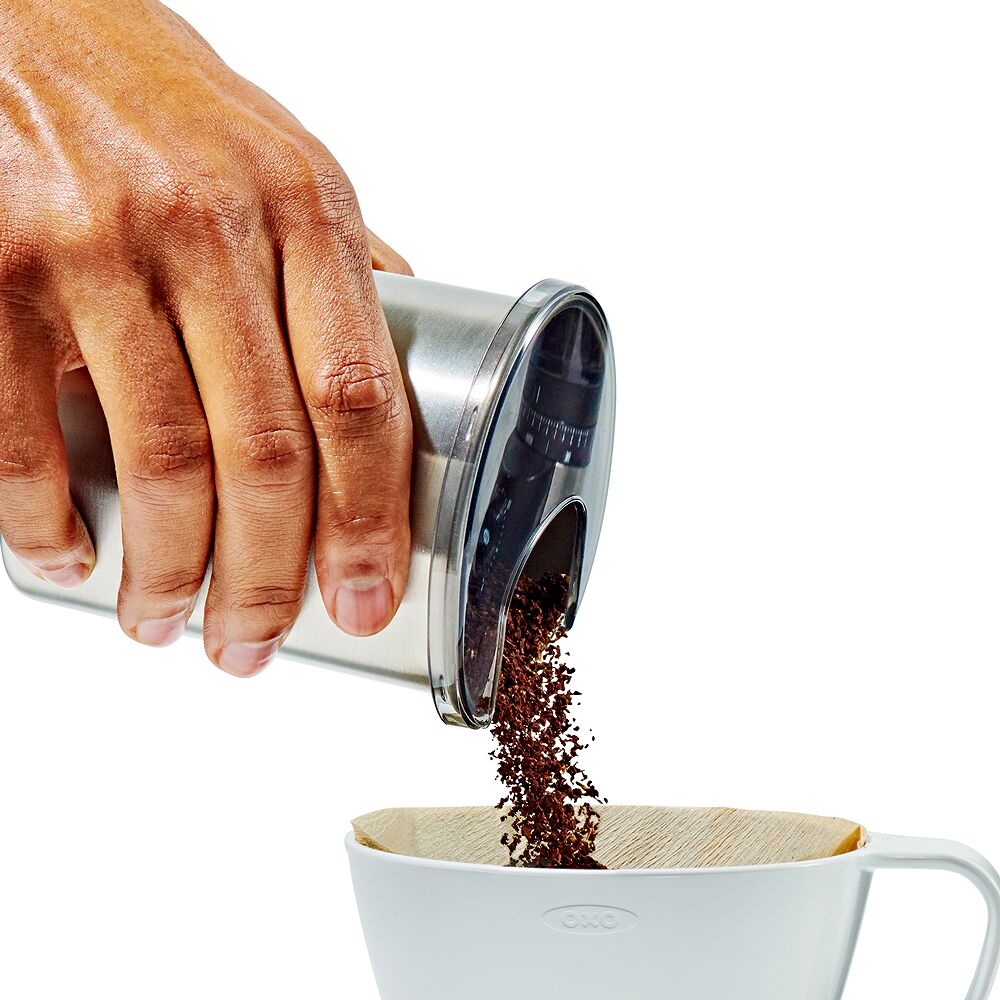 Replacement Coffee Grounds Container for Conical Burr Coffee Grinder - Stainless Steel K3