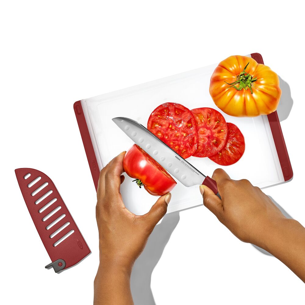 OXO Outdoor 5.5in Santoku Knife with Locking Sheath O1