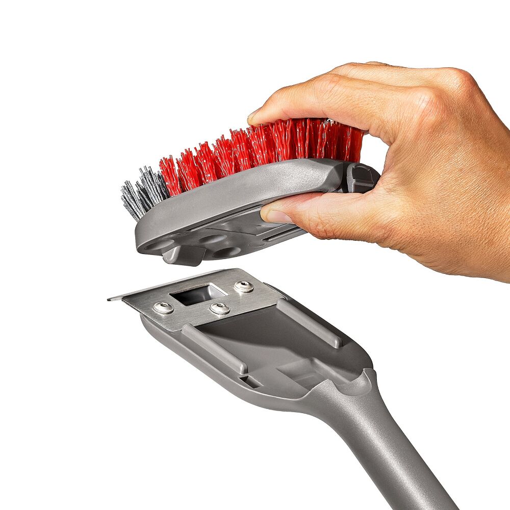 Outdoor Nylon Grill Brush Set of 2 Replacement Heads Q8