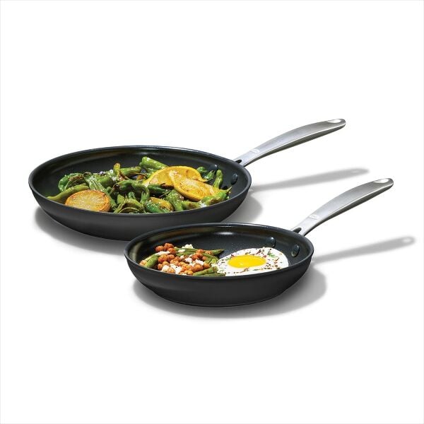 Enhanced Non-Stick 2-Piece Frypan Set — Black G7