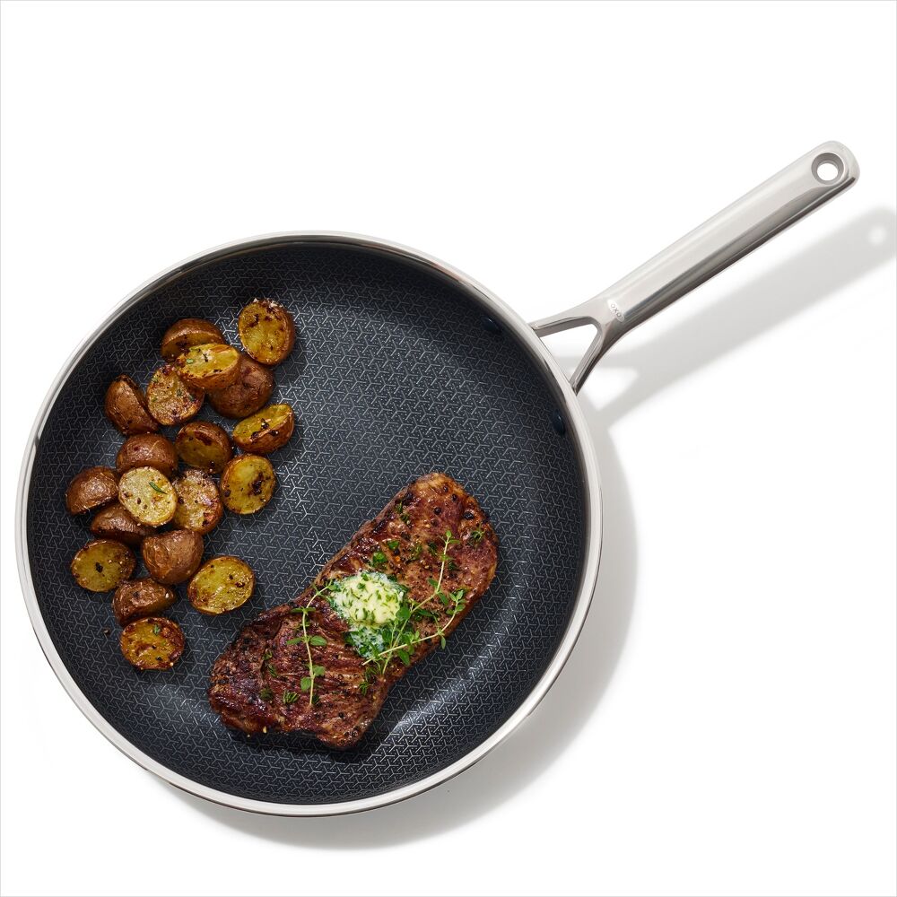 Trident Hybrid Non-Stick Stainless Steel 12 in Fry Pan J3