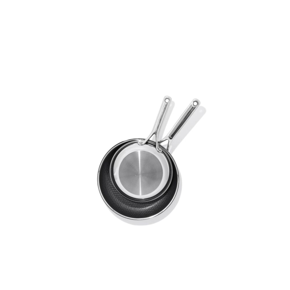 Trident Hybrid Non-Stick Stainless Steel 2-Piece Frypan Set K8