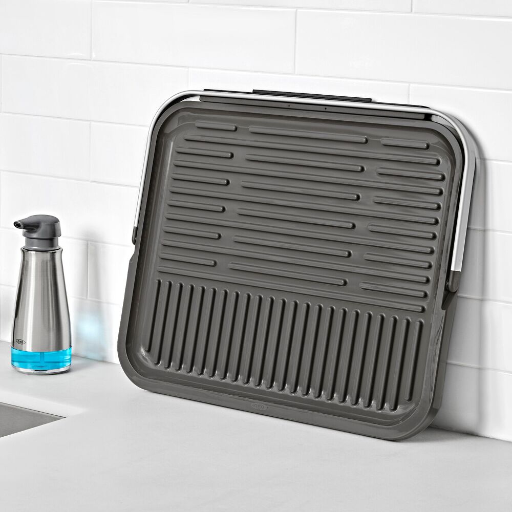 OXO Good Grips Compact Drying Rack with Dish Rest X5