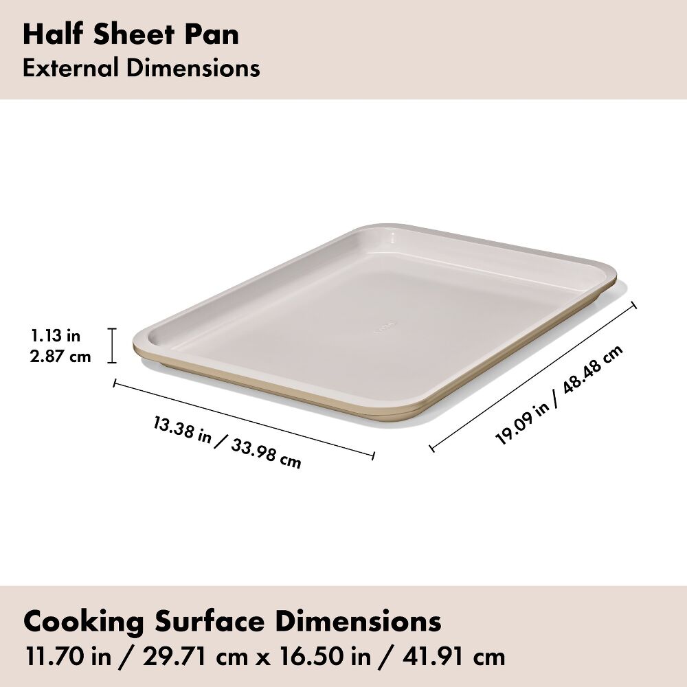 Non-Stick Pro Ceramic Coated Metal Bakeware Half Sheet Pan G4