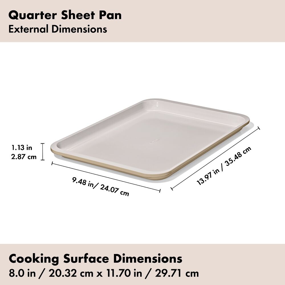 Non-Stick Pro Ceramic Coated Metal Bakeware Quarter Sheet Pan R5