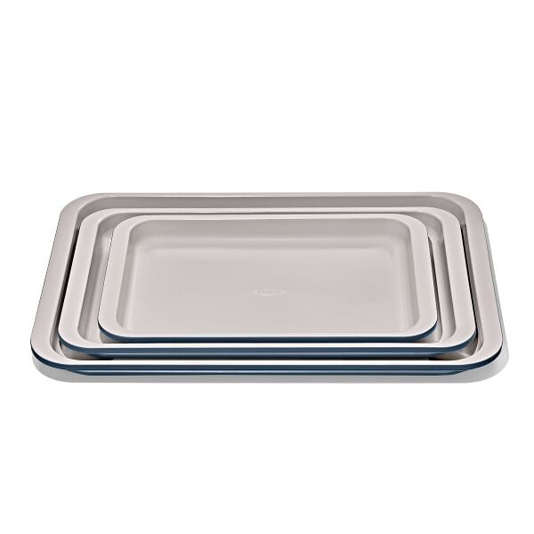 Non-Stick Pro Ceramic Coated Metal Bakeware 3 Pc Set S7