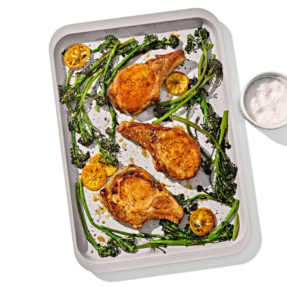Non-Stick Pro Ceramic Coated Metal Bakeware Half Sheet Pan G4