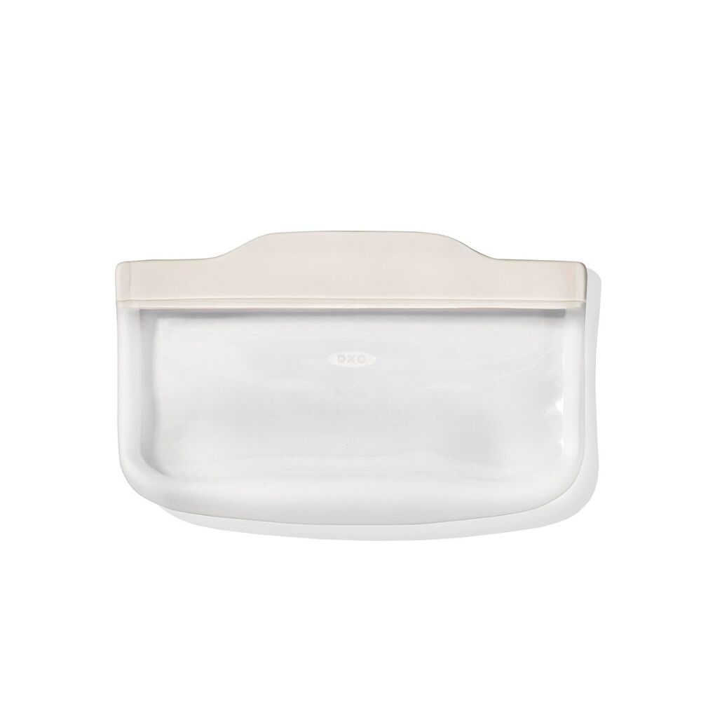 Silicone Reusable Bag - Snack Bag (12 oz) - Oat T1
