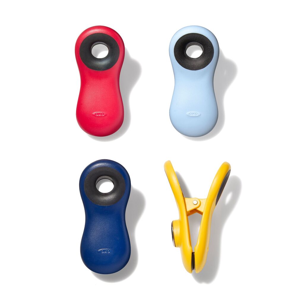Magnetic All-Purpose Clips - 4-Pack - assorted colors O8