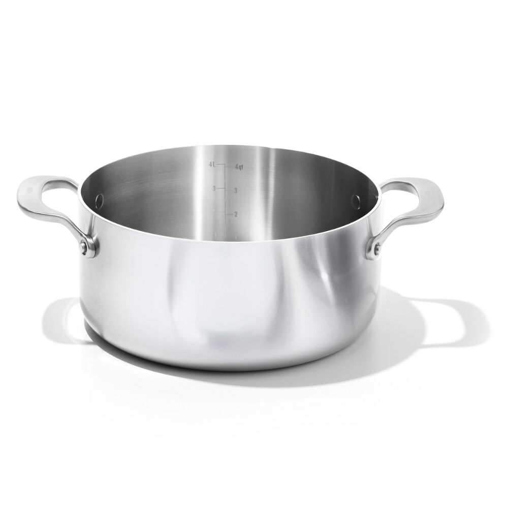 Stainless Steel Mira Series 5.2qt Casserole And Lid T3