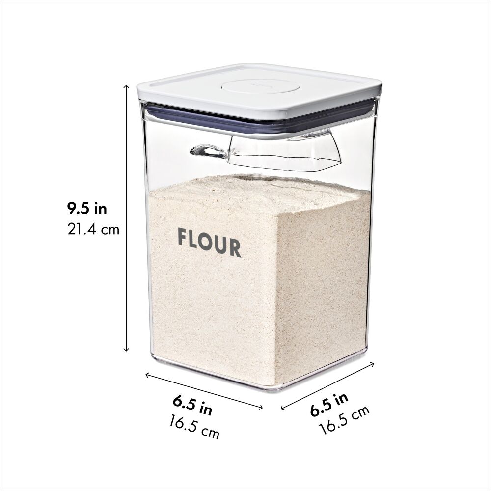 2-Piece Prelabeled POP Container Set with Scoop F2